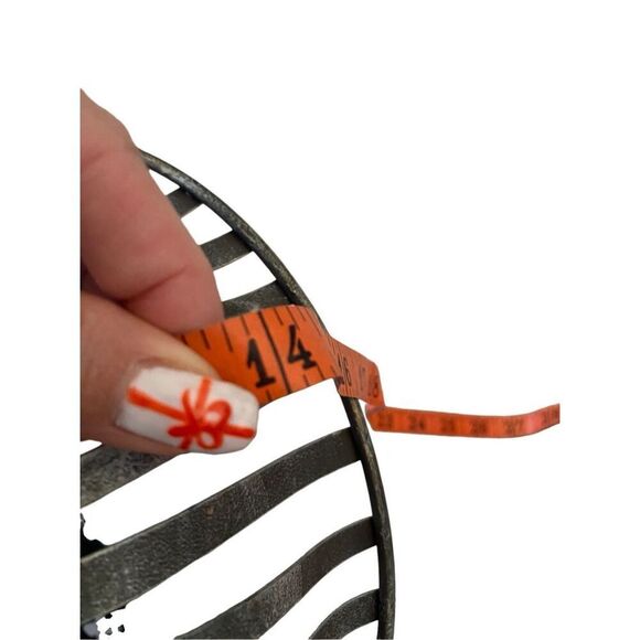 Wire Wicker Picnic Basket Home Decor Easter Decorations Gift - Picture 9 of 11